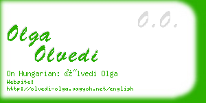 olga olvedi business card